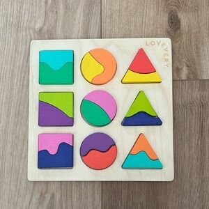 LOVEVERY Colorful Wooden Puzzle for Kids